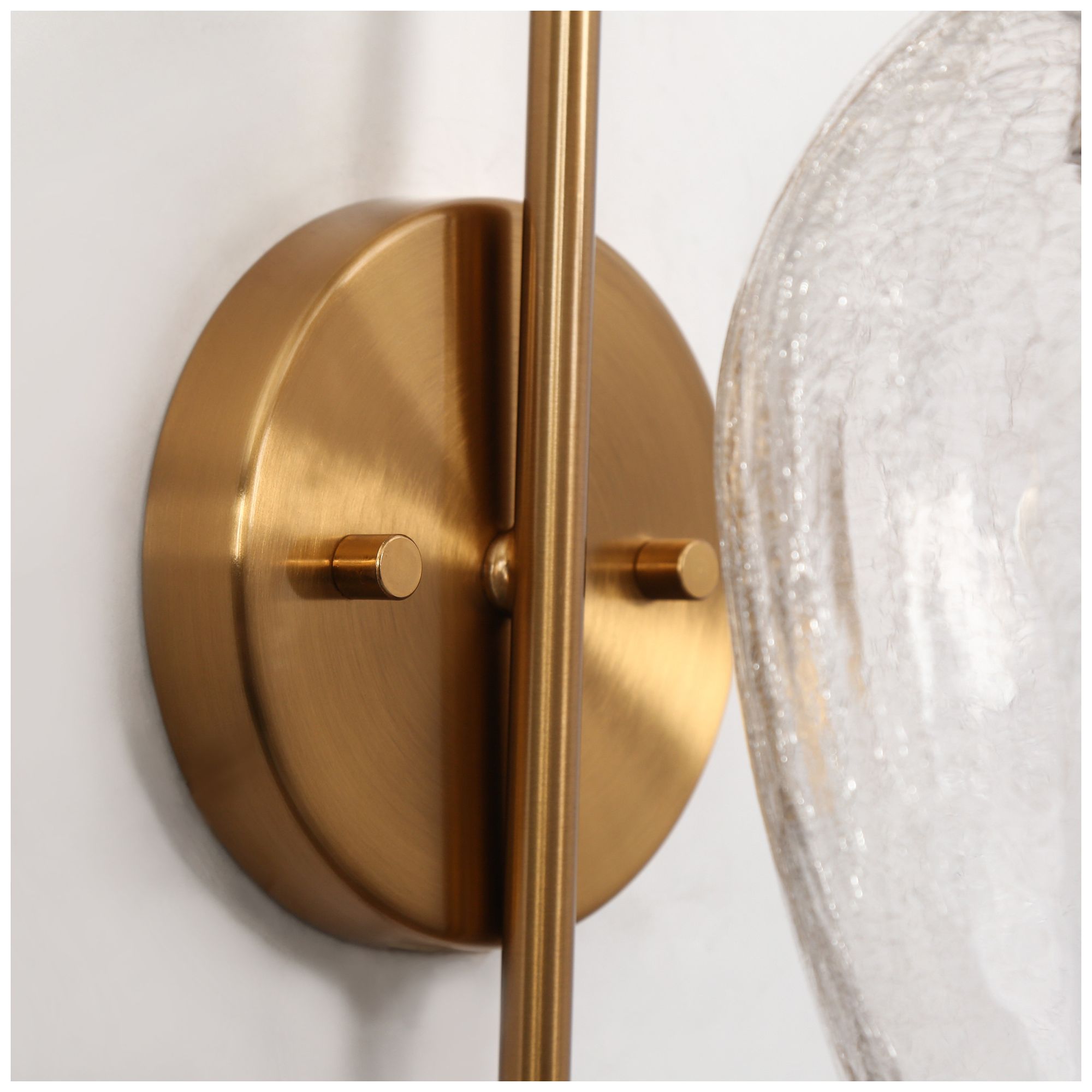 Mirabellisation 1-Light Gold Glass Wall Sconces - Made to Order
