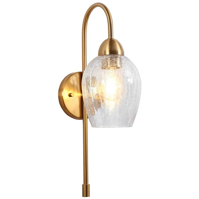 Image 1 Mirabellisation 1-Light Gold Glass Wall Sconces