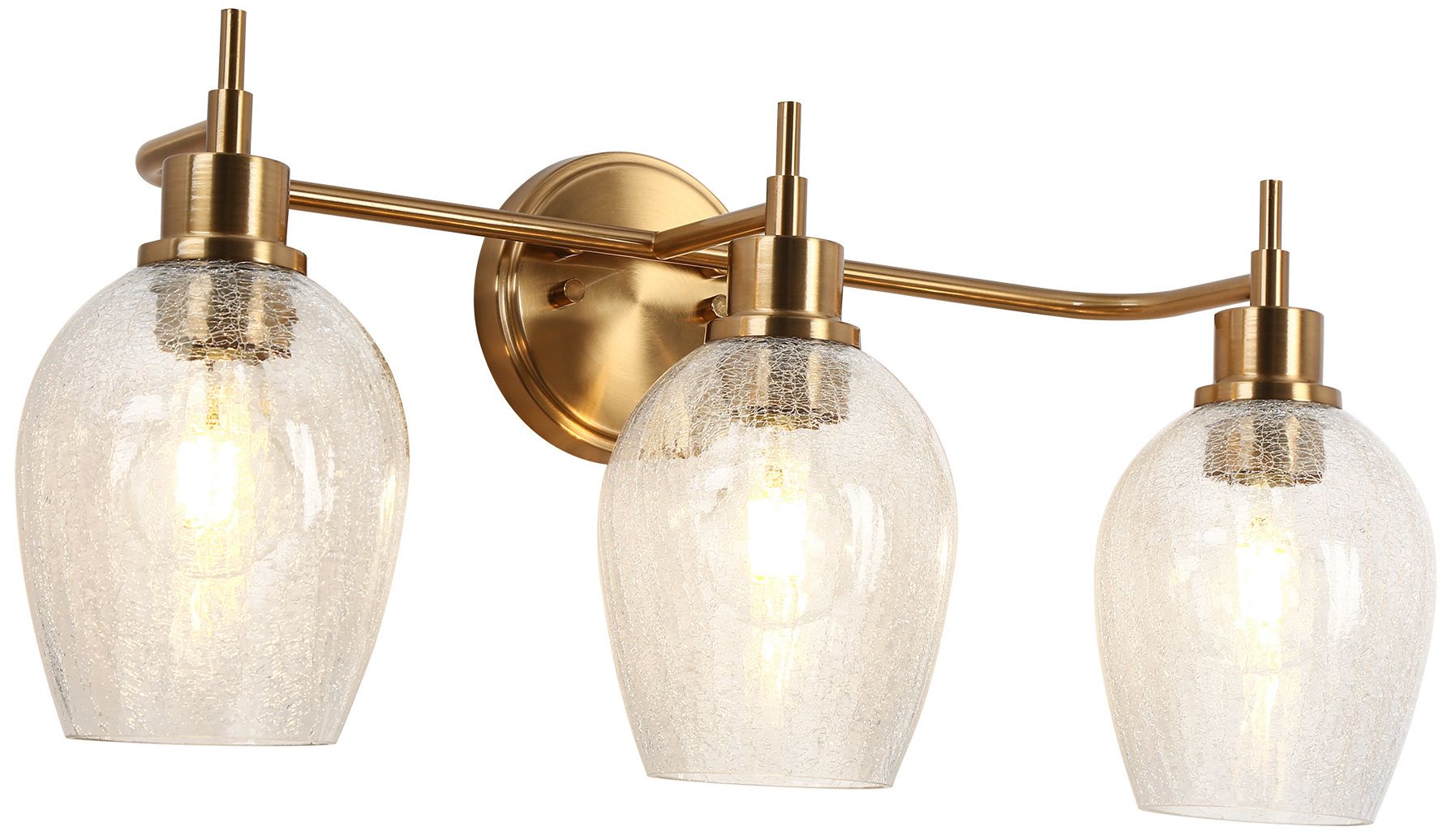 Mirabellisation 3-Light Gold Vanity Bath Lights - Made to Order