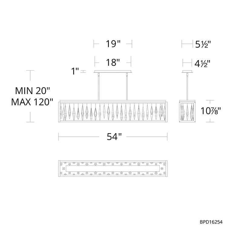 Image 7 Mirage 1 Light LED Linear Pendant more views
