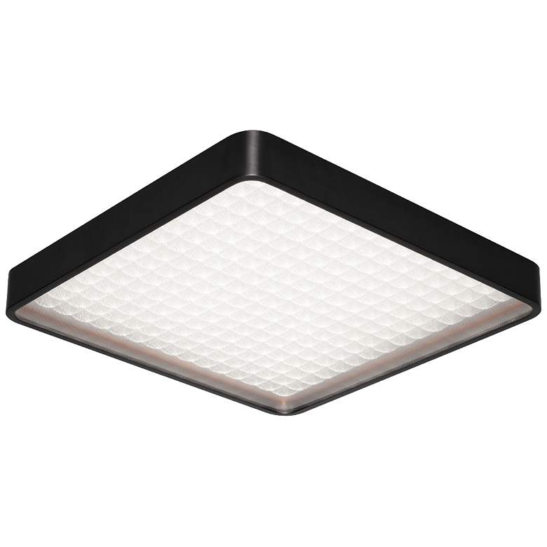 Image 1 Mirage 17.7" Satin Dark Gray Flush Mount