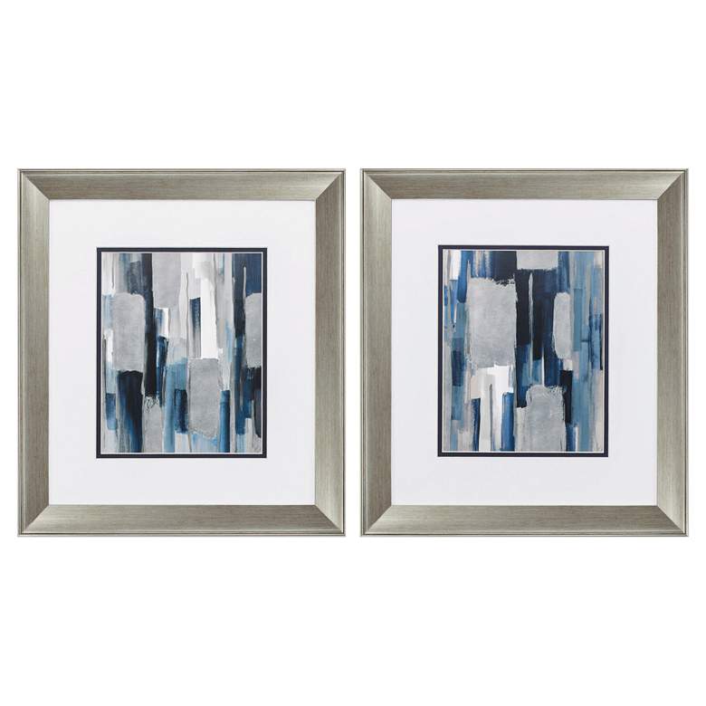 Image 2 Mirage 18" High 2-Piece Framed Wall Art Set