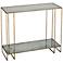 Mirage 36" Wide Antique Mirrored and Gold Console Table