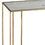 Mirage 36" Wide Antique Mirrored and Gold Console Table