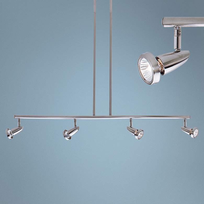 Image 1 Mirage 4-Light Brushed Steel LED Track Fixture