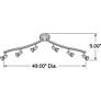 3_Mirage 6-Light Brushed Steel Adjustable LED Track Fixture more views