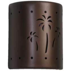 Mirage-Flats-10-Inch-High-Ceramic-Bronze-Up/Down-LED-Outdoor-Wall-Light