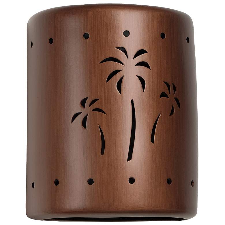 Image 2 Mirage-Flats-10-Inch-High-Ceramic-Copper-Up/Down-LED-Outdoor-Wall-Light