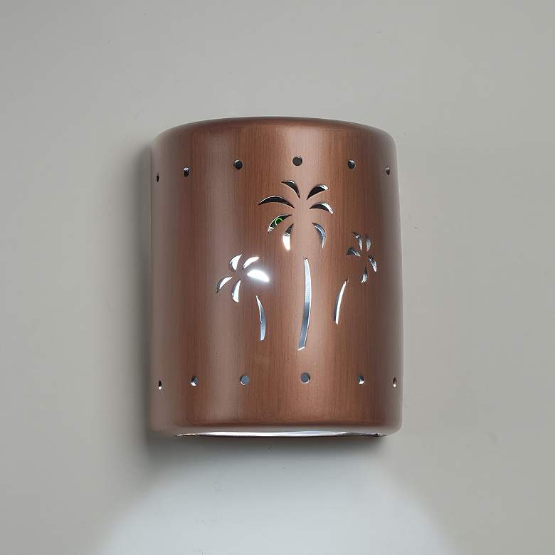 Image 1 Mirage-Flats-10-Inch-High-Ceramic-Copper-Up/Down-LED-Outdoor-Wall-Light