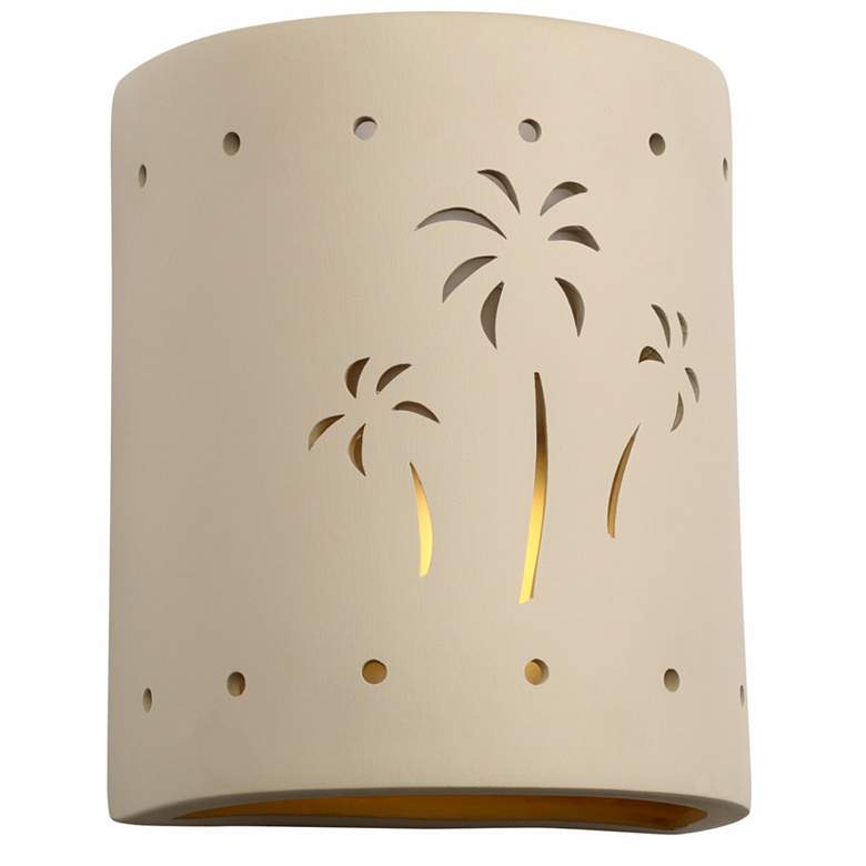 Image 1 Mirage-Flats-10-inch-high-ceramic-cottonwood-palm-tree-w/holes-up/down-LED