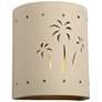 Mirage Flats 10" High Palm Trees Ceramic LED Outdoor Wall Light