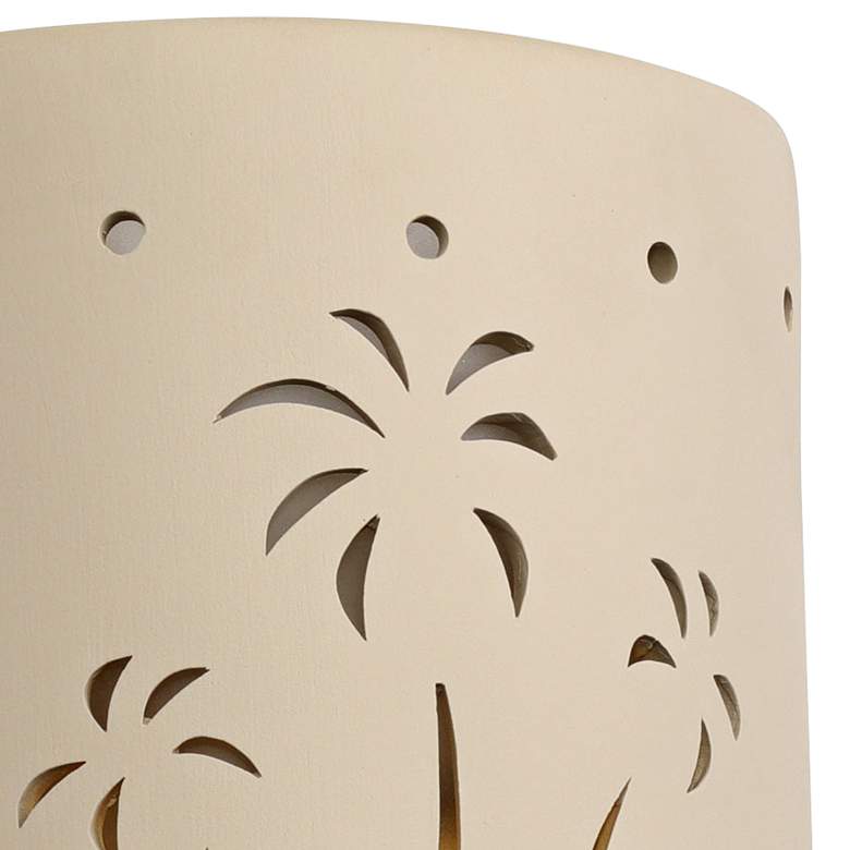 Image 3 Mirage Flats 10 inch High Palm Trees Ceramic LED Outdoor Wall Light more views