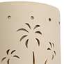 Mirage Flats 10" High Palm Trees Ceramic LED Outdoor Wall Light