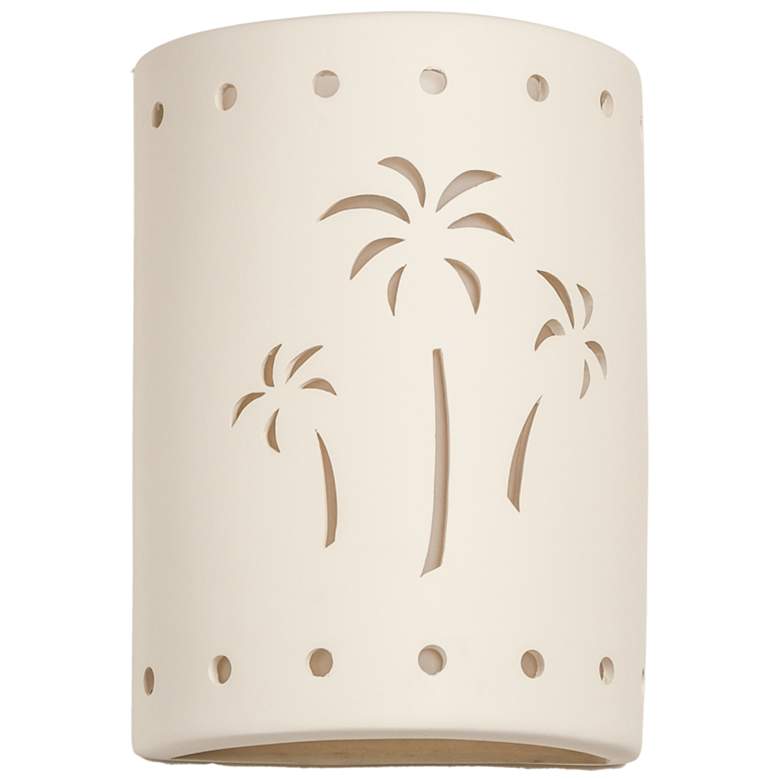 Image 1 Mirage-flats-13-inch-high-ceramic-paintable-white-up/down-LED-outdoor-wall