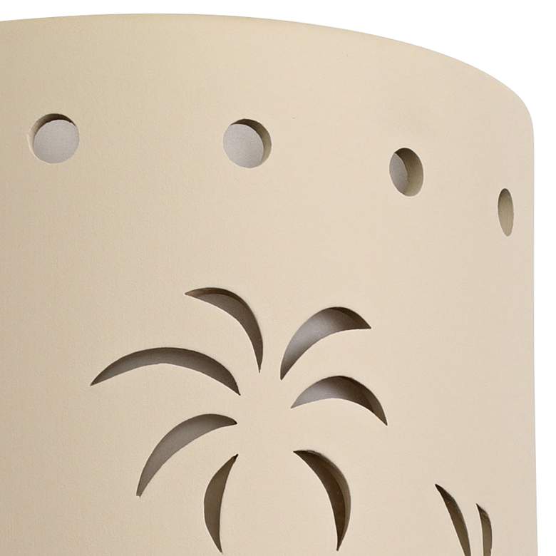 Image 3 Mirage Flats 13 inchH Cottonwood Ceramic LED Outdoor Wall Light more views