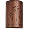 Mirage-flats-15-inch-high-ceramic-copper-up/down-LED-outdoor-wall-light