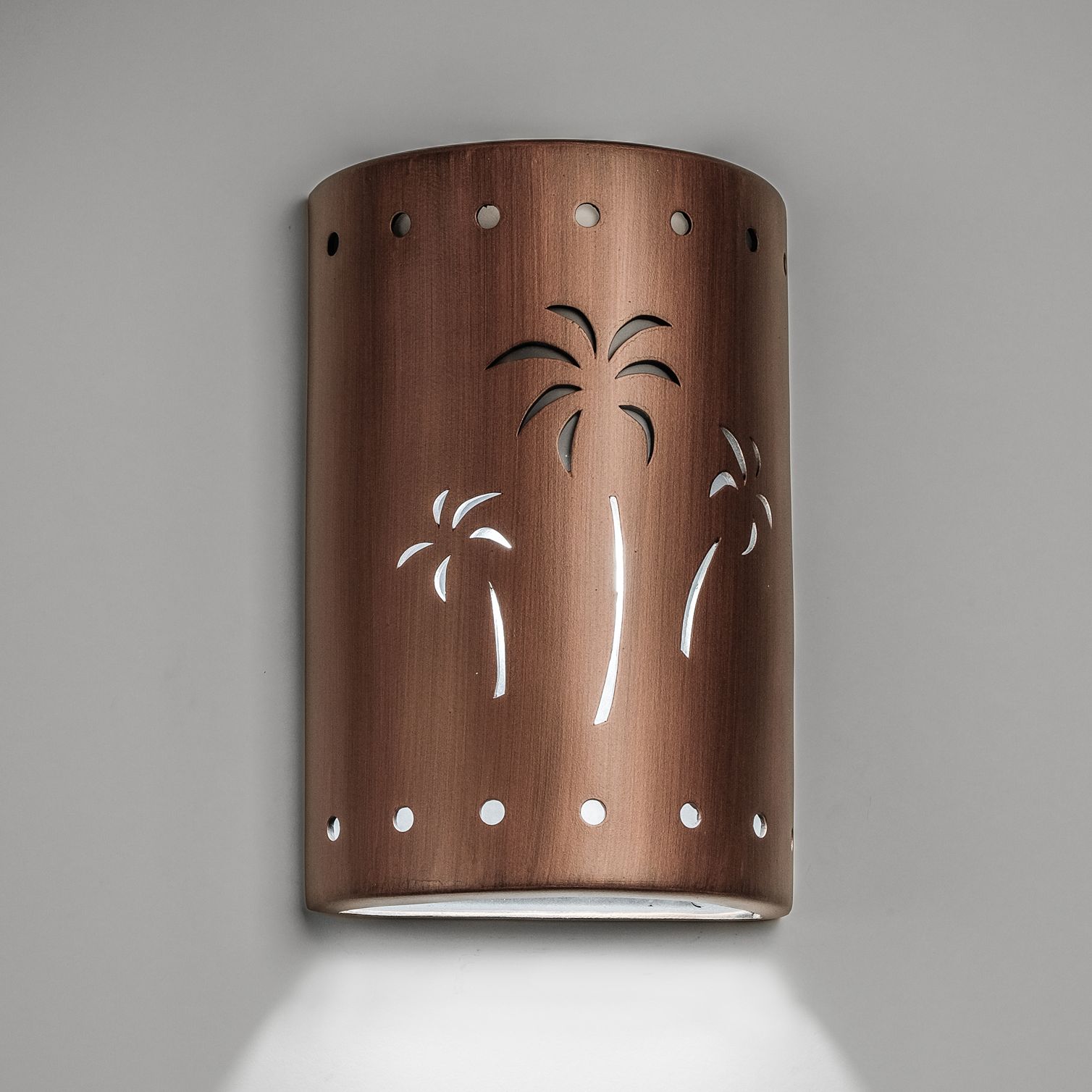 Mirage-flats-15-inch-high-ceramic-copper-up/down-LED-outdoor-wall-light