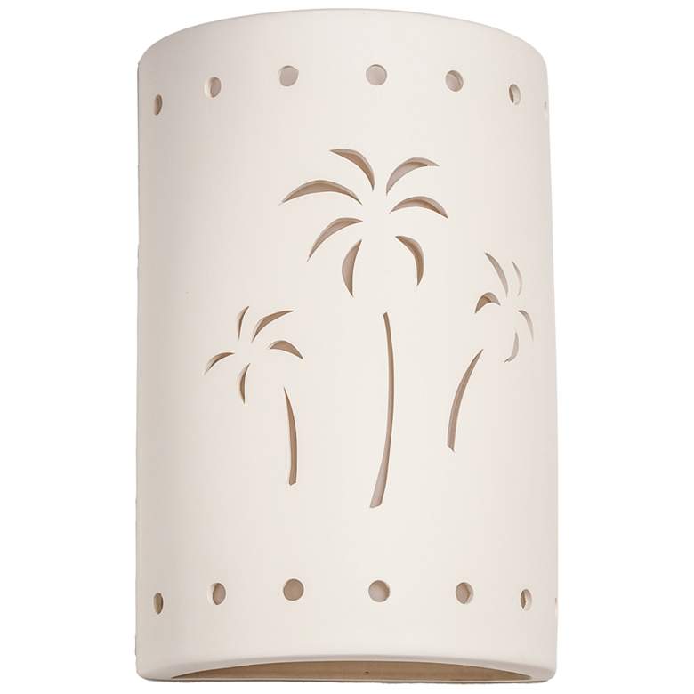 Image 1 Mirage-flats-15-inch-high-ceramic-paintable-white-up/down-LED-outdoor-wall