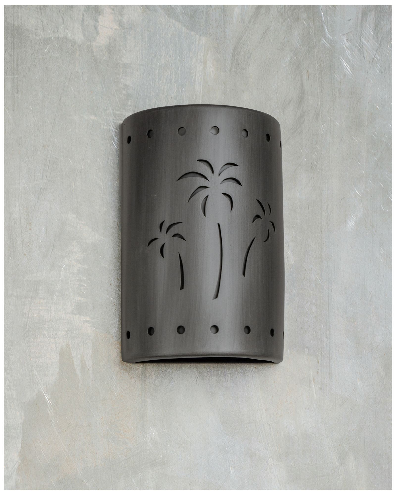 Image 3 Mirage-flats-15-inch-high-ceramic-pewter-up/down-LED-outdoor-wall-light more views