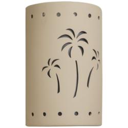 Mirage Flats 15&quot;H Cottonwood Ceramic LED Outdoor Wall Light
