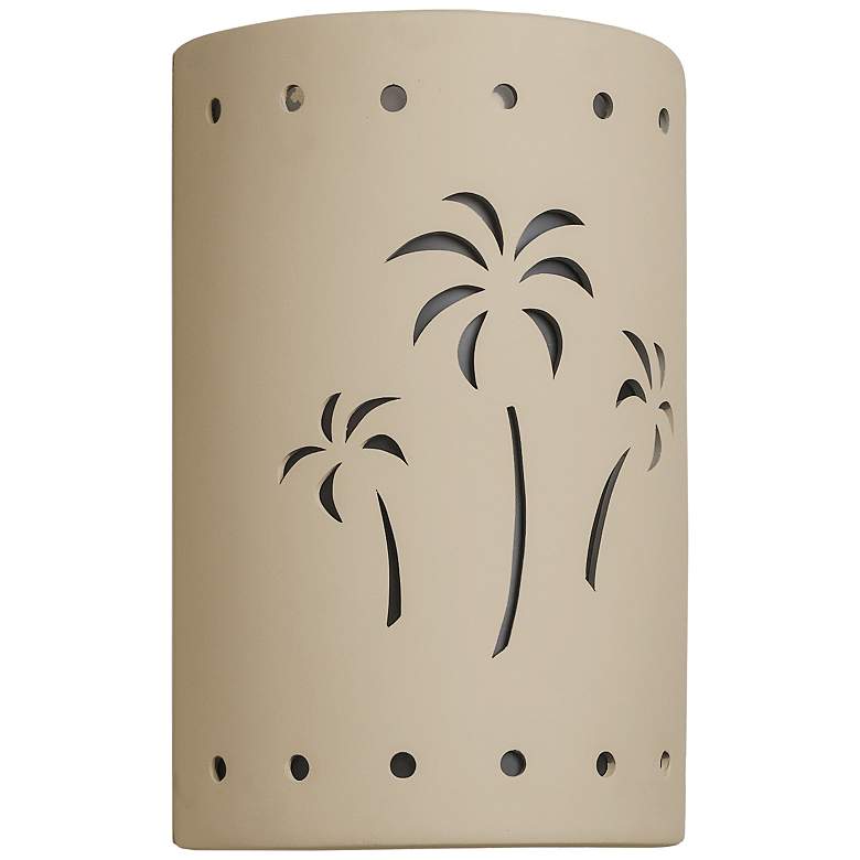 Image 2 Mirage Flats 15 inchH Cottonwood Ceramic LED Outdoor Wall Light