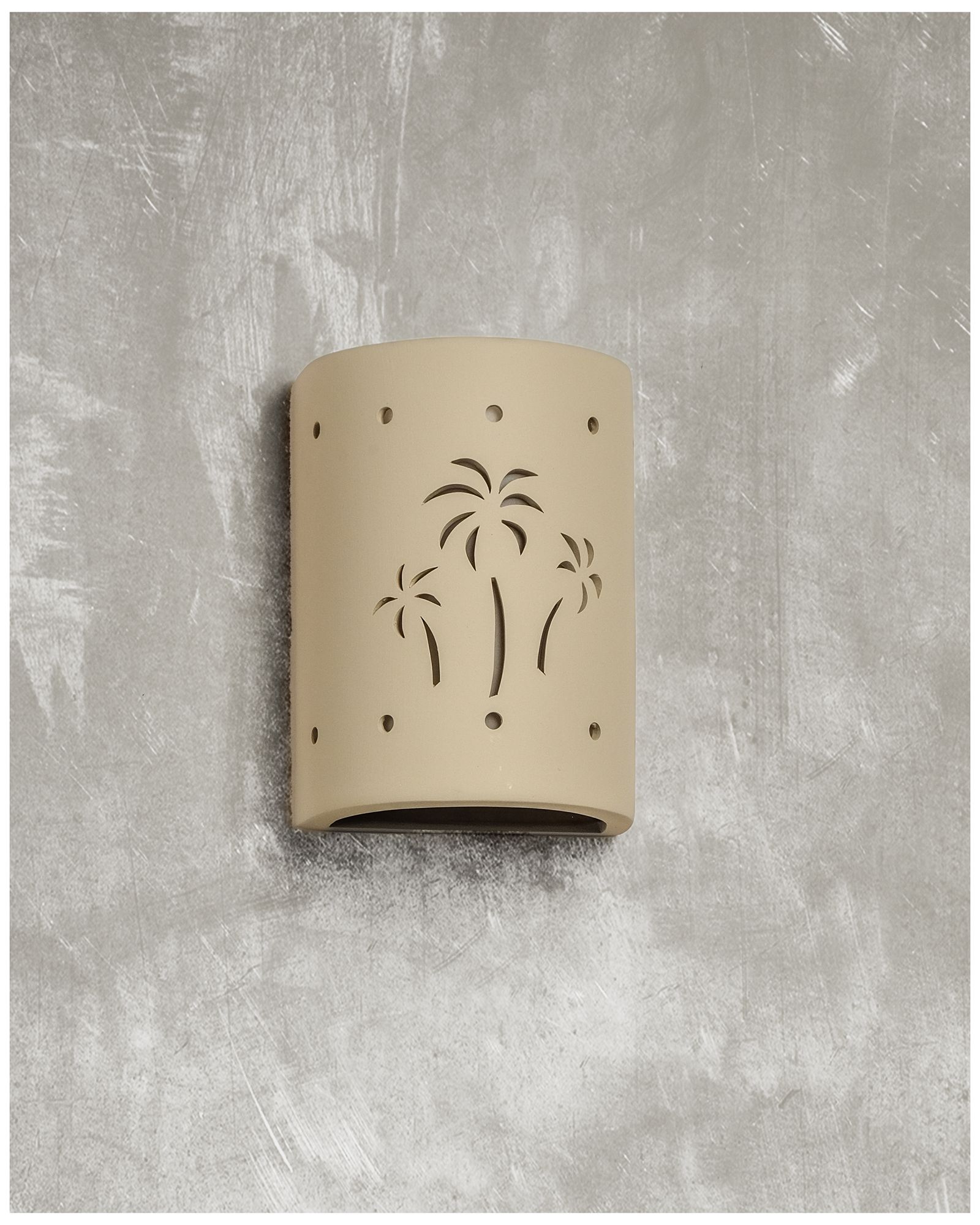 Image 3 Mirage-Flats-8.5-inch-high-ceramic-beige-up/down-led-outdoor-wall-light more views