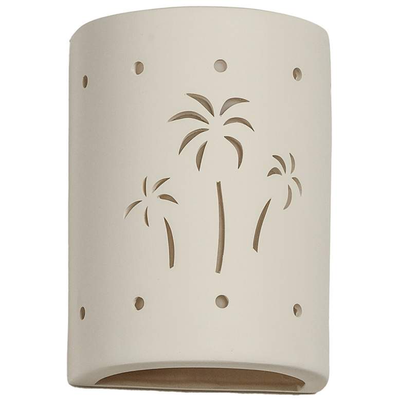 Image 2 Mirage-Flats 8.5-inch-high-ceramic-paintable-white-up/down-LED-outdoor