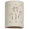 Mirage-Flats 8.5-inch-high-ceramic-paintable-white-up/down-LED-outdoor