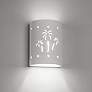 1_Mirage-Flats 8.5-inch-high-ceramic-paintable-white-up/down-LED-outdoor