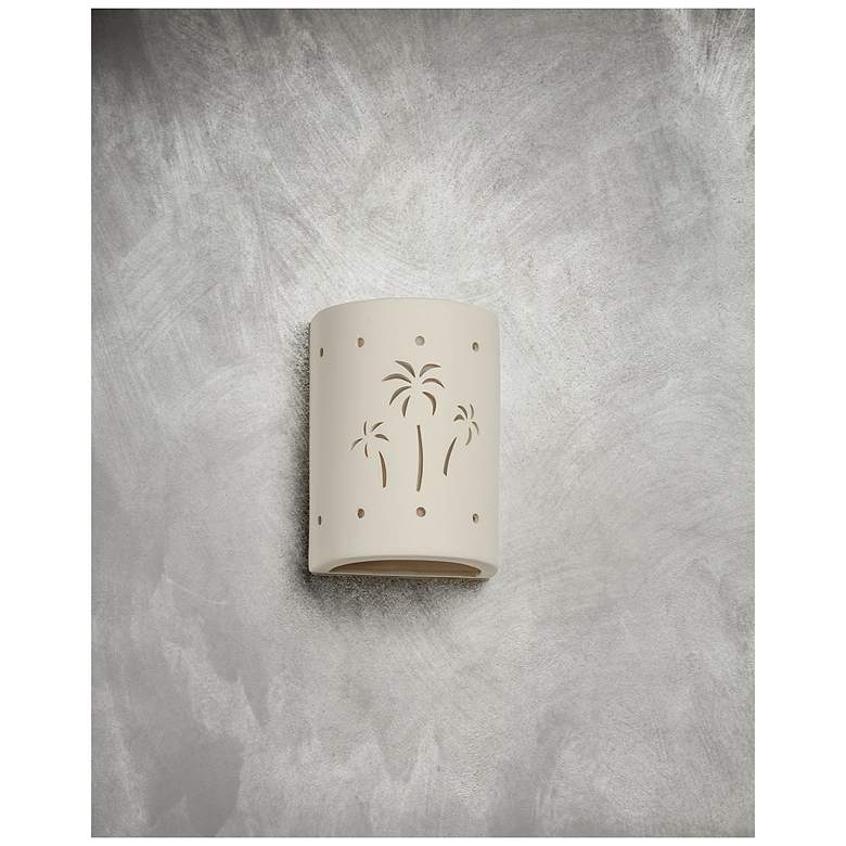 Image 3 Mirage-Flats 8.5-inch-high-ceramic-paintable-white-up/down-LED-outdoor more views