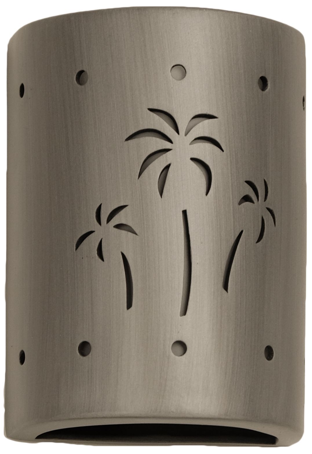 Mirage-flats-8.5-inch-high-ceramic-pewter-up/down-LED-outdoor-wall-light