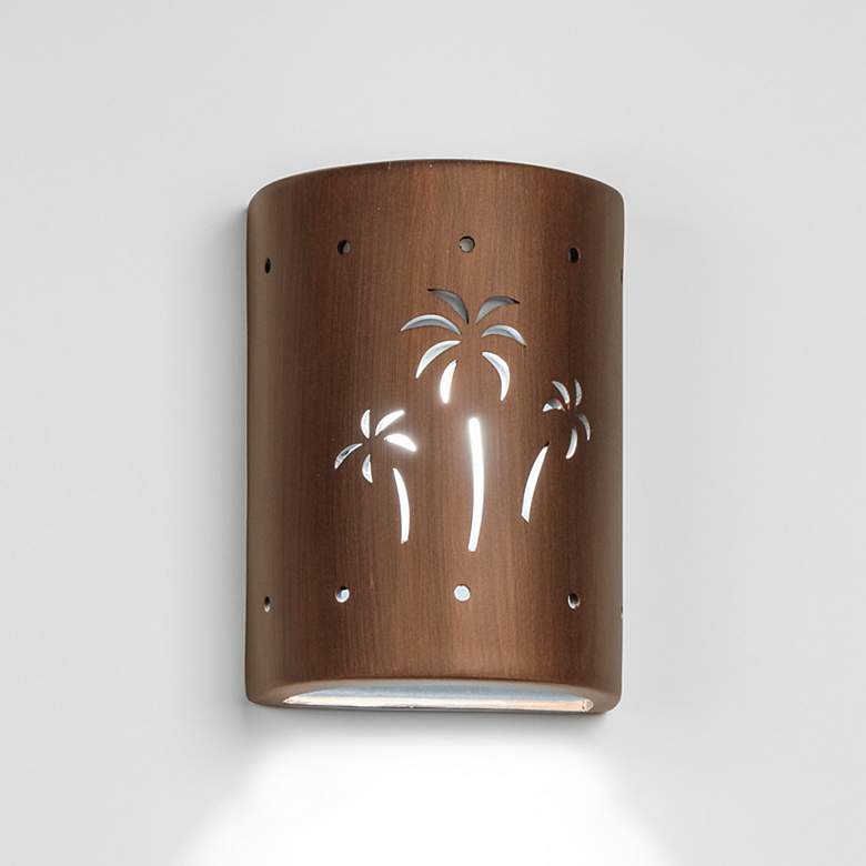 Image 1 Mirage-Flatts-8.5-inch-high-ceramic-copper-up/down-led-outdoor-wall-light