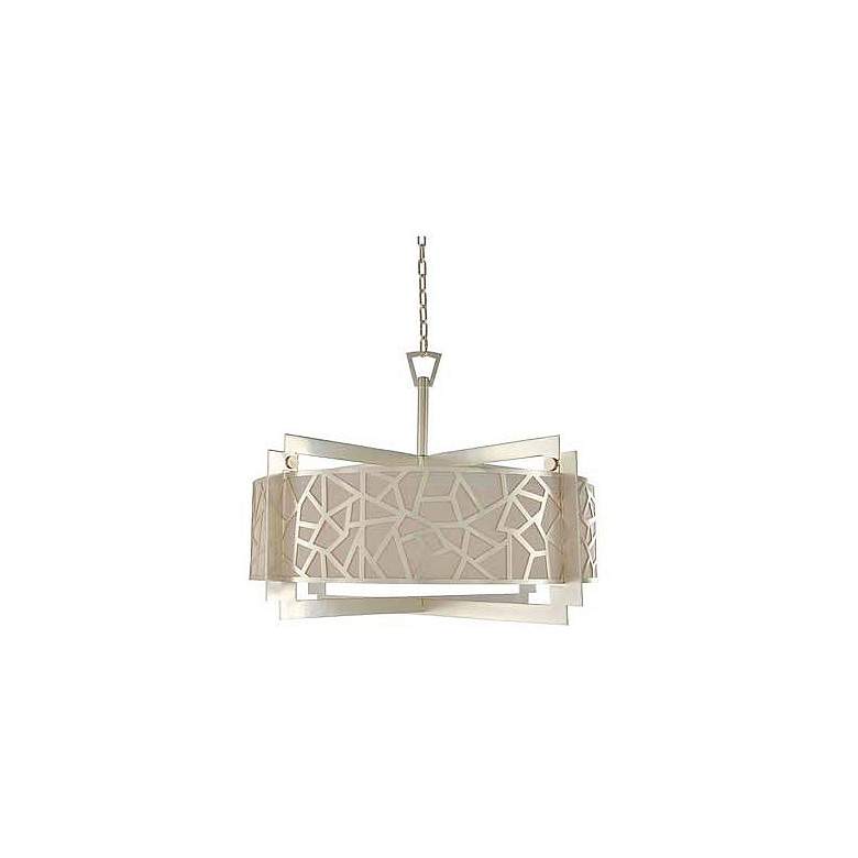 Image 1 Miramar 32" Wide Rose Silver Pendant Light