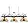 Miramar 56" Wide Bronze Ranier Kitchen Island Light Pendant