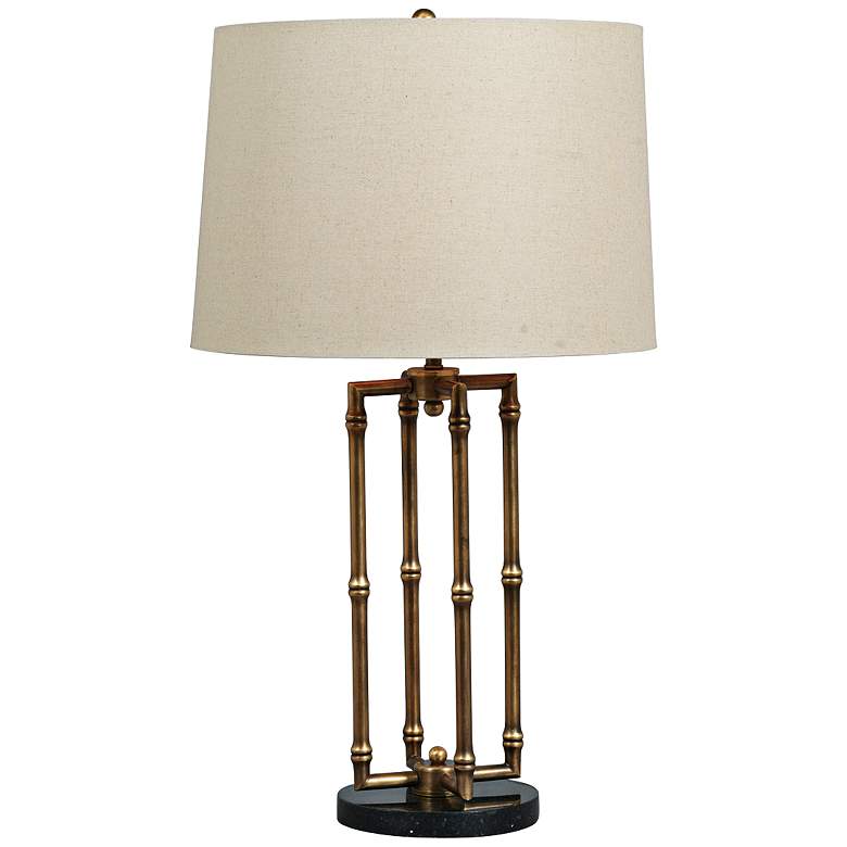 Image 1 Miramar Hand-Polished Brass Table Lamp