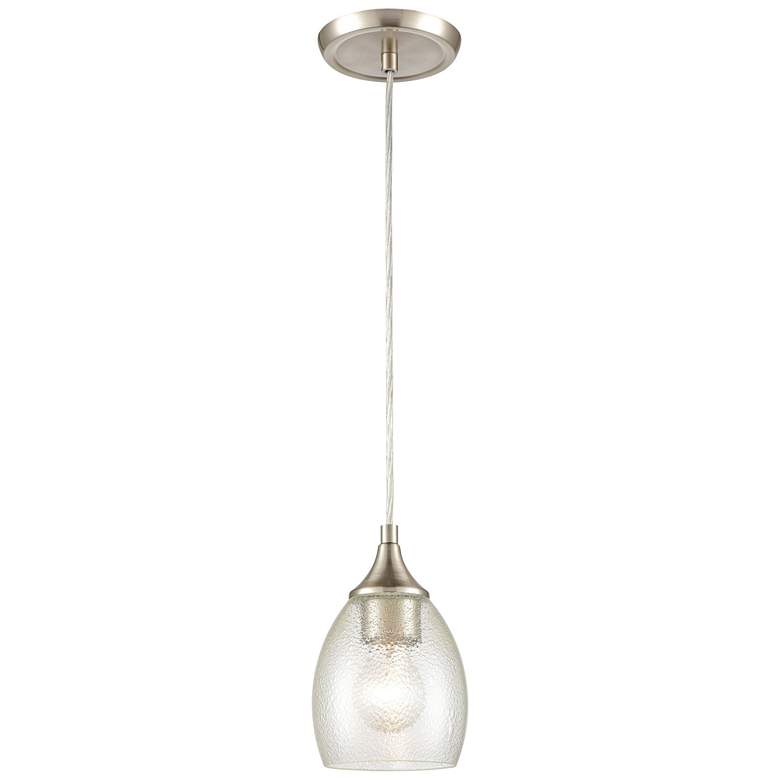 Image 1 Miranda 5" Wide 1-Light Mini Pendant - Satin Nickel