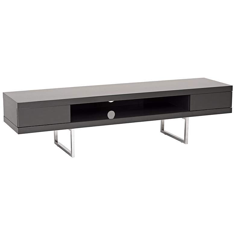 Image 1 Miranda 63" Wide Grey Finish Modern Media TV Stand