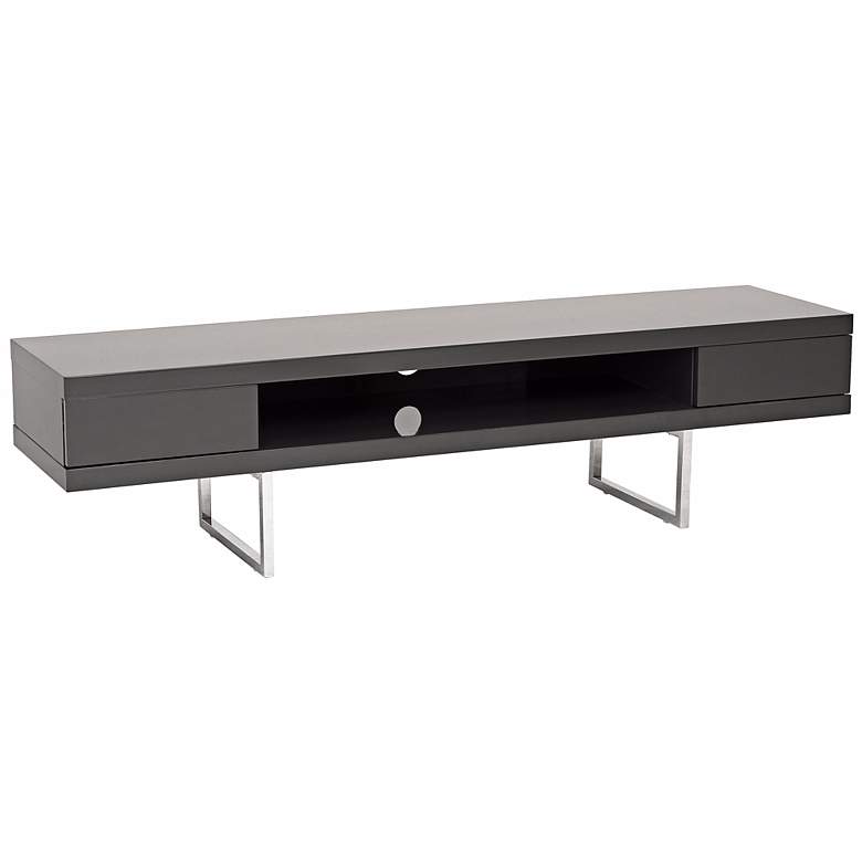 Image 1 Miranda 63 inch Wide Grey Finish Modern Media TV Stand