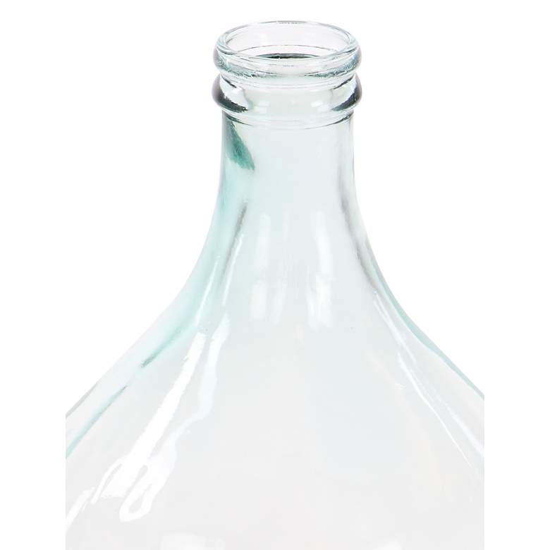 Image 3 Miranda Blue Glass 17" High Decorative Lightbulb-Shaped Vase more views