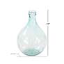 Miranda Blue Glass 17" High Decorative Lightbulb-Shaped Vase