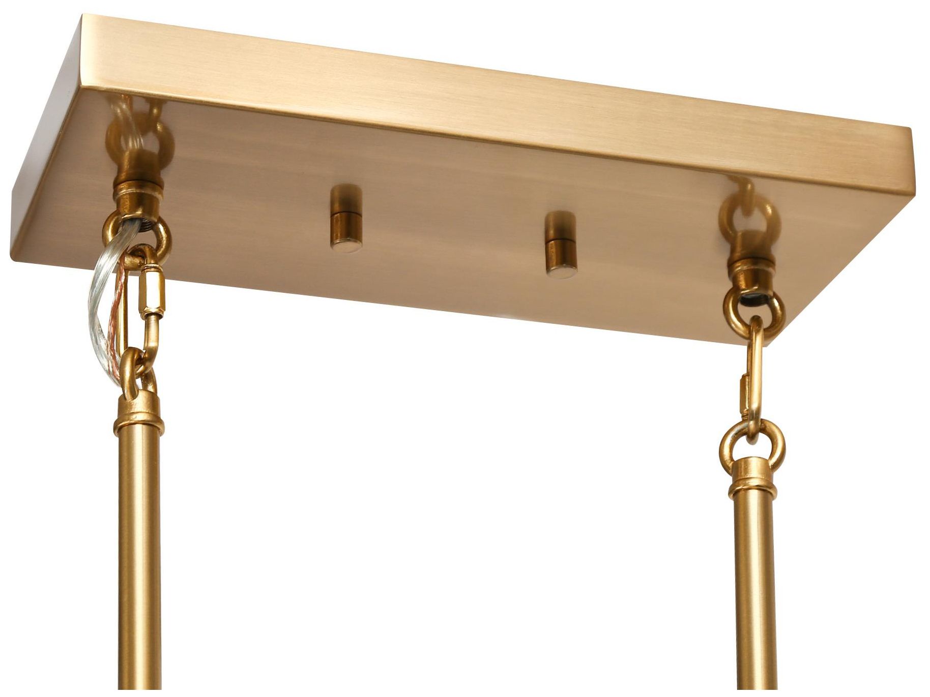 Image 4 Miren 36.6"W Polished Brass 5-Light Glass Linear Chandelier more views