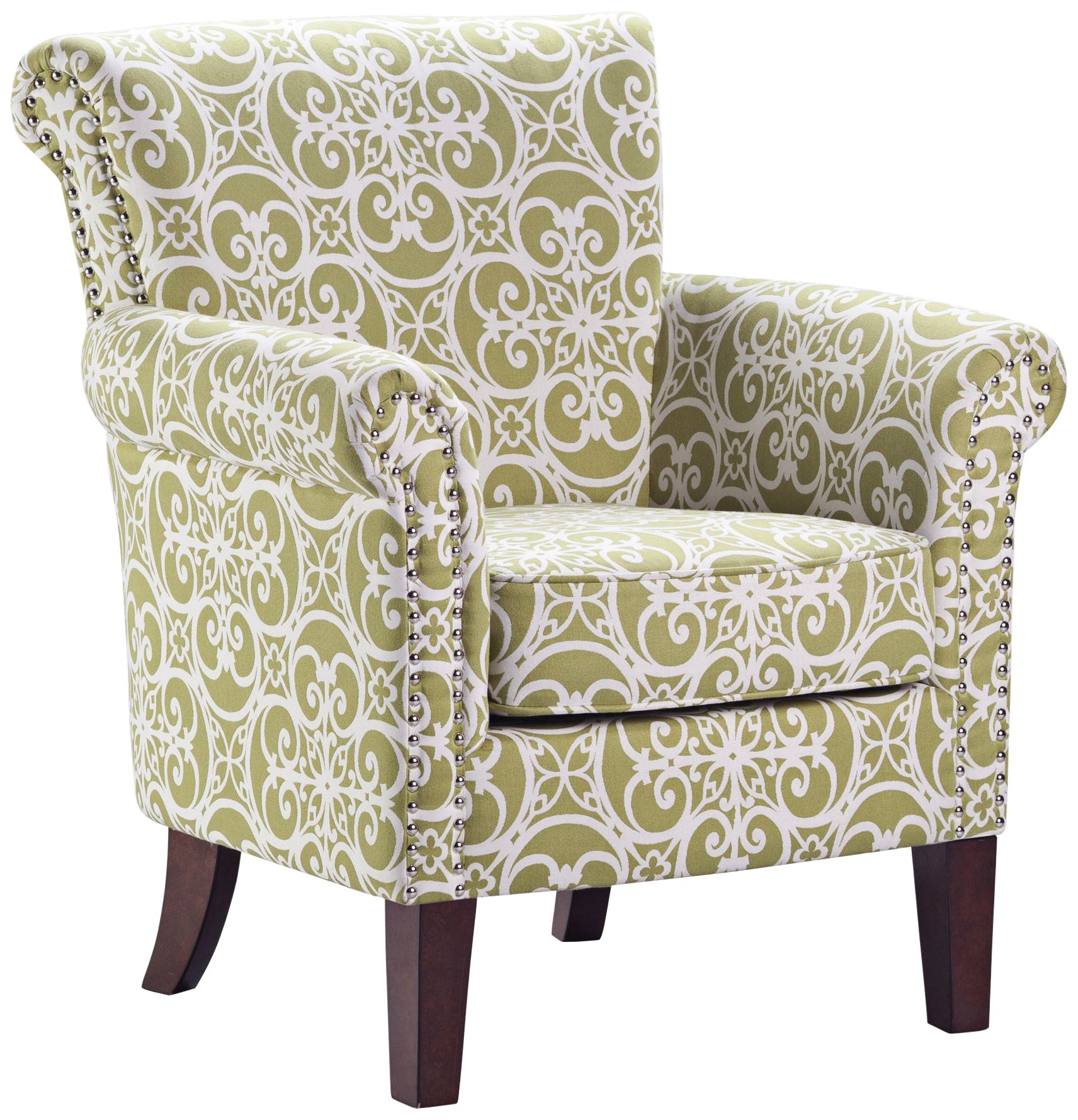 green print chair