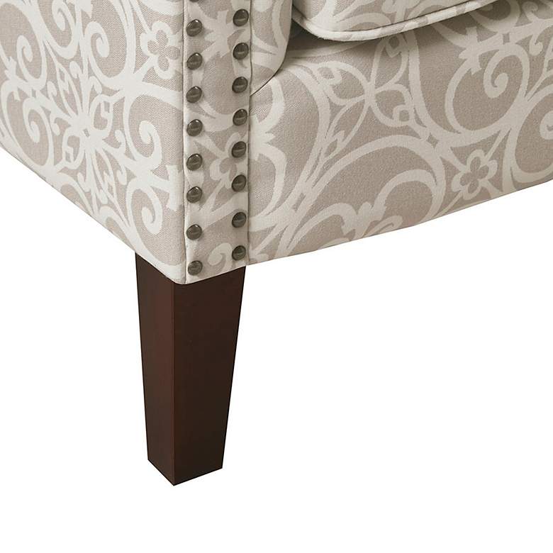 Image 5 Miri Natural Fretwork Fabric Tight Back Club Chair more views