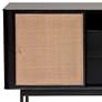 Miriam 59" Wide Black Wood 2-Drawer Sideboard