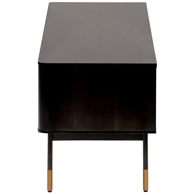 Image 6 Miriam 70 3/4" Wide Black Wood 2-Door Media Stand more views