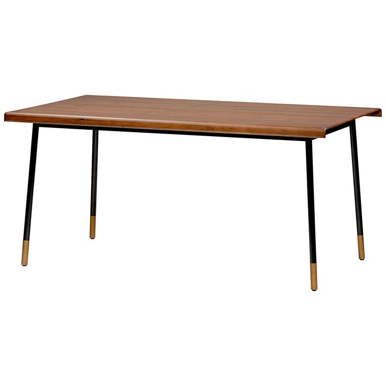Image 2 Miriam 70 3/4 inch Wide Brown Wood Rectangular Dining Table
