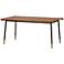 Miriam 70 3/4" Wide Brown Wood Rectangular Dining Table