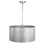 Miro 20" Wide Vintage Silver Drum Pendant Light in scene