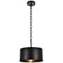 1_Miro Collection Pendant D15 H9.25 Lt:1 Vintage Black Finish