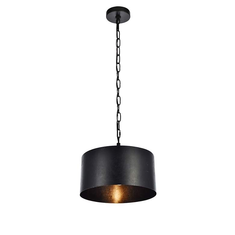 Image 3 Miro Collection Pendant D15 H9.25 Lt:1 Vintage Black Finish more views